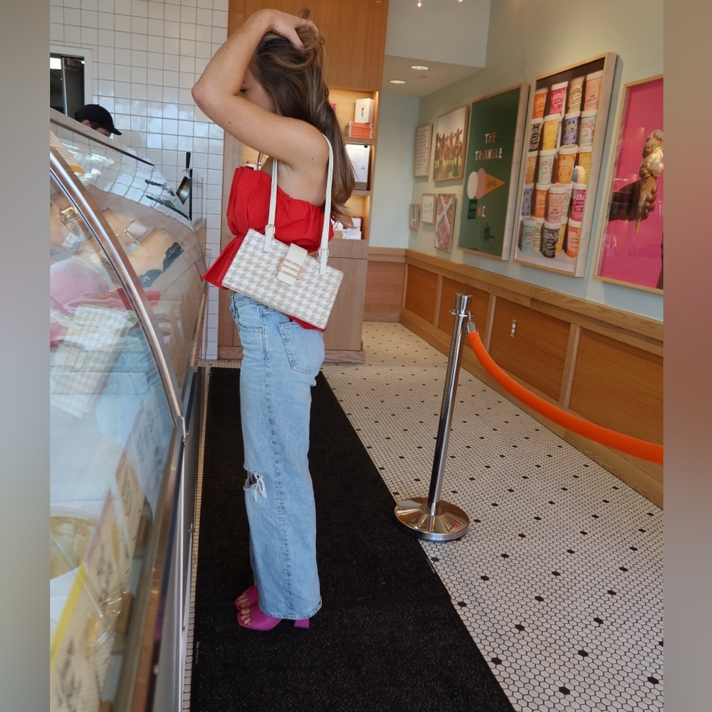 Red Strapless Top - Picture 4 of 5